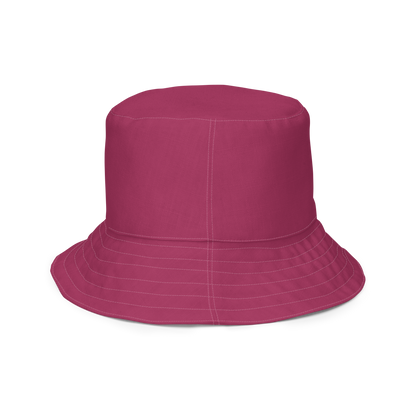 Michigan Upper Peninsula Bucket Hat (w/ UP Outline) | Reversible - Lipstick Pink