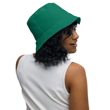 Michigan Upper Peninsula Bucket Hat (w/ UP Outline) | Reversible - Emerald Green