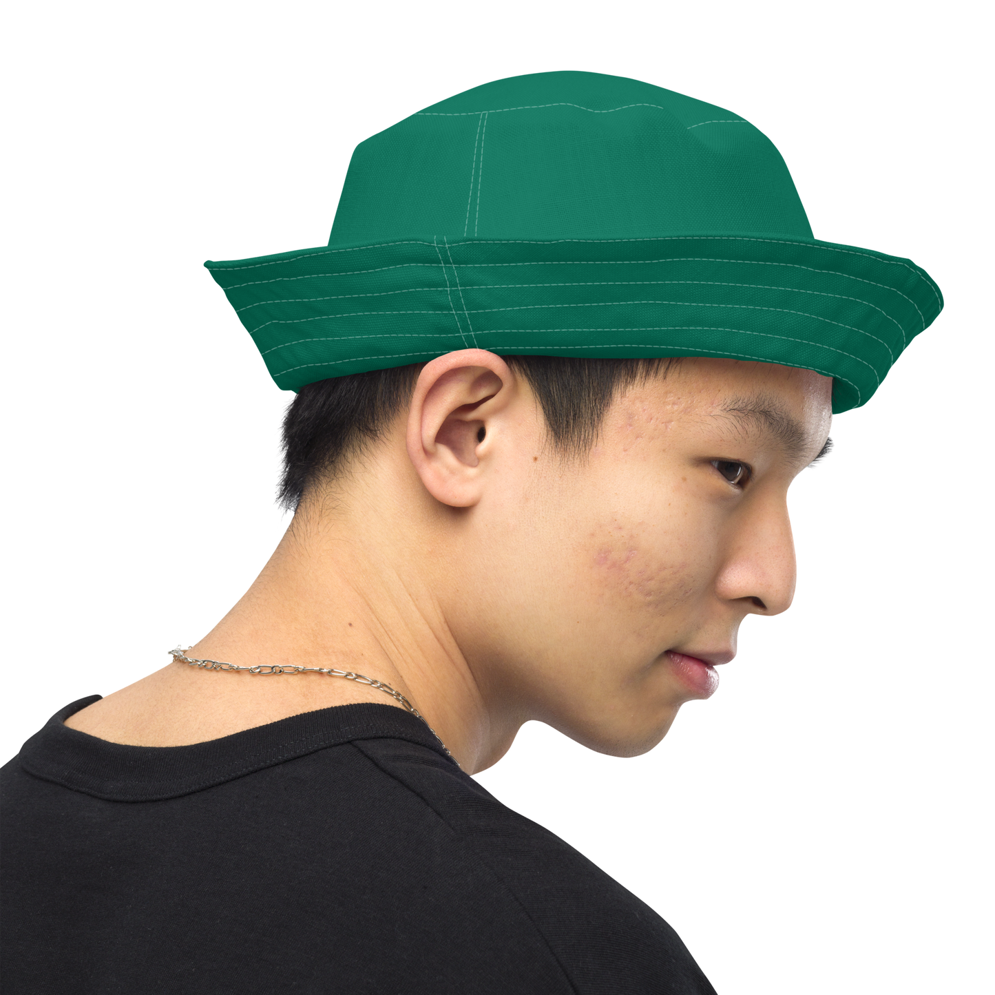 Michigan Upper Peninsula Bucket Hat (w/ UP Outline) | Reversible - Emerald Green