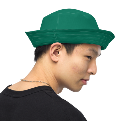 Michigan Upper Peninsula Bucket Hat (w/ UP Outline) | Reversible - Emerald Green