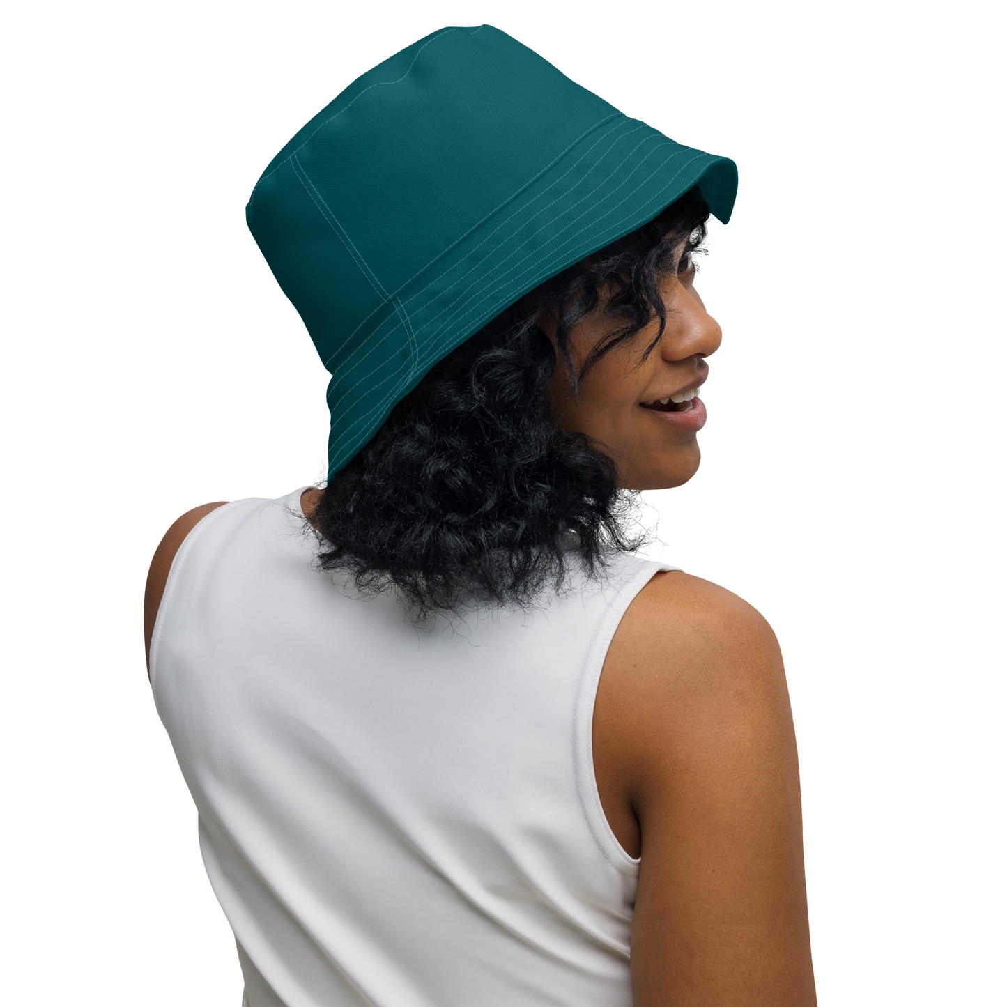 Michigan Upper Peninsula Bucket Hat (w/ UP Outline) | Reversible - Teal