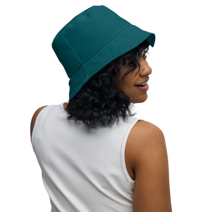 Michigan Upper Peninsula Bucket Hat (w/ UP Outline) | Reversible - Teal