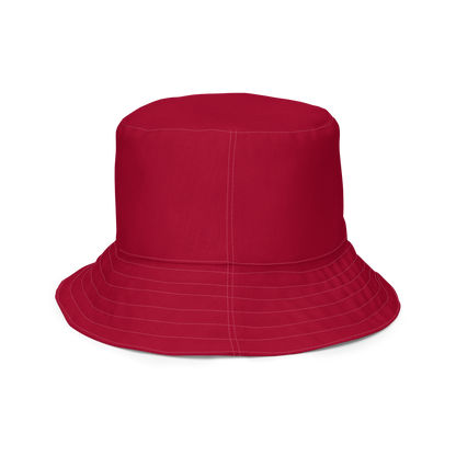 Michigan Upper Peninsula Bucket Hat (w/ UP Outline) | Reversible - Red