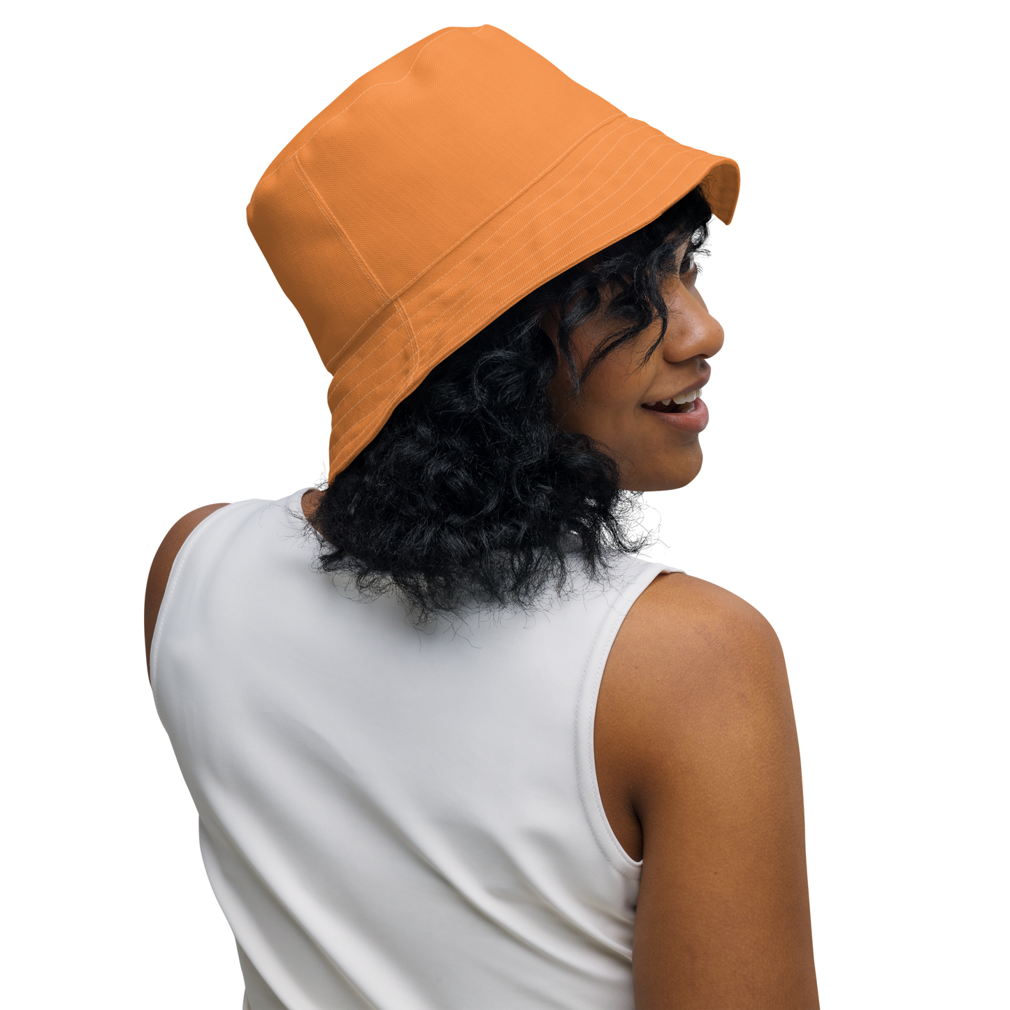 Michigan Upper Peninsula Bucket Hat (w/ UP Outline) | Reversible - Orange