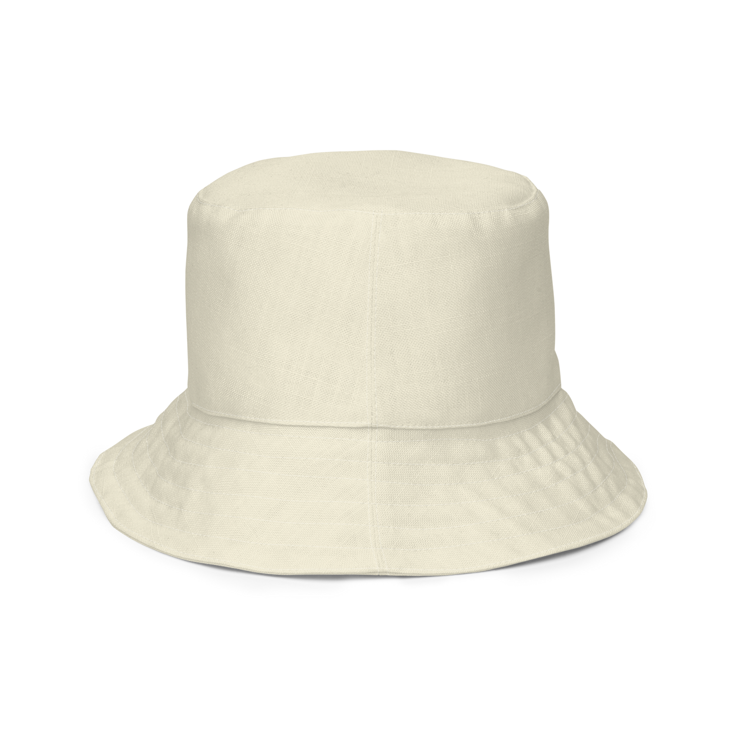 Michigan Upper Peninsula Bucket Hat (w/ Navy UP Outline) | Reversible - Ivory White