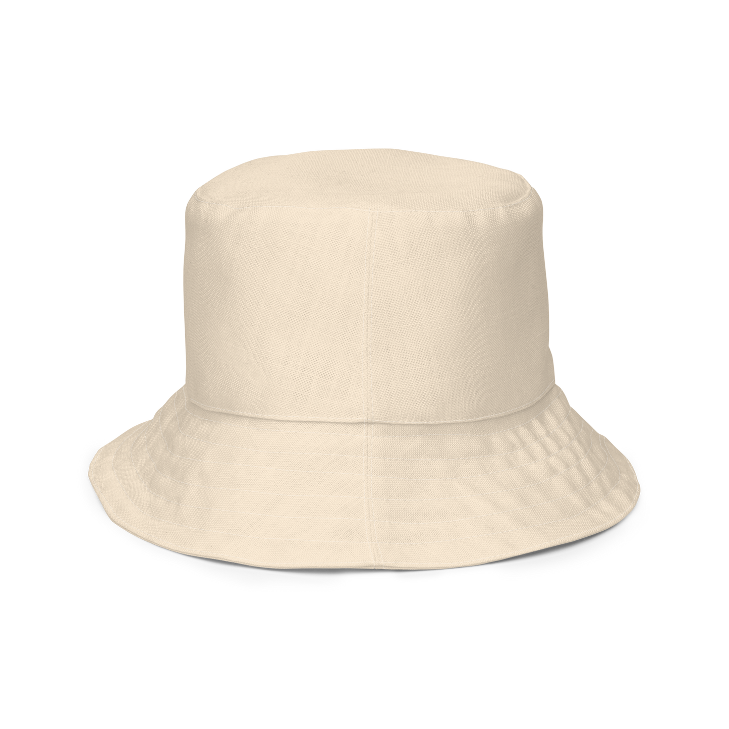 Michigan Upper Peninsula Bucket Hat (w/ Navy UP Outline) | Reversible - Champagne White