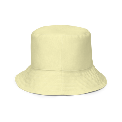 Michigan Upper Peninsula Bucket Hat (w/ Navy UP Outline) | Reversible - Canary Yellow