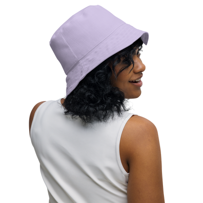 Michigan Upper Peninsula Bucket Hat (w/ Navy UP Outline) | Reversible - Lavender