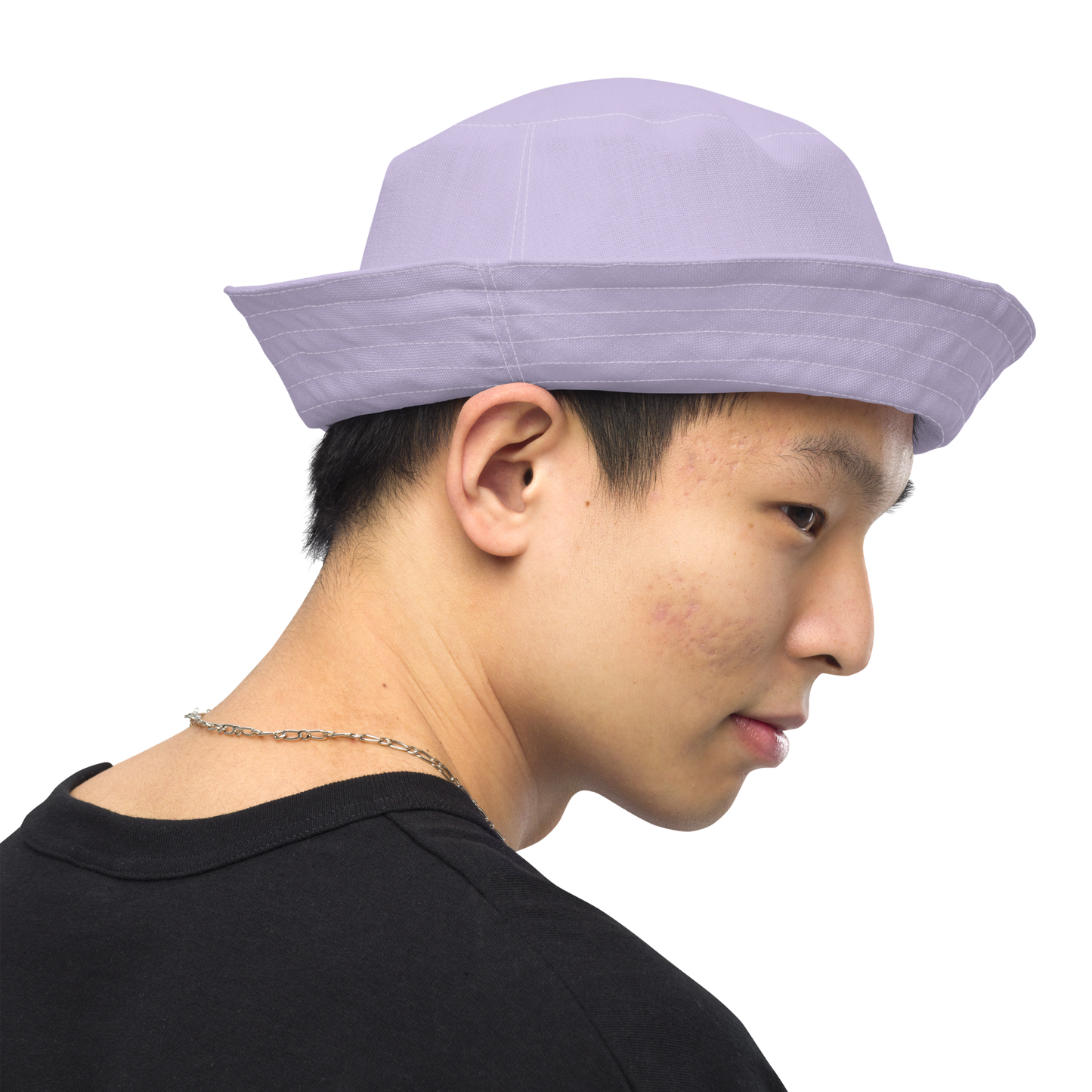 Michigan Upper Peninsula Bucket Hat (w/ Navy UP Outline) | Reversible - Lavender