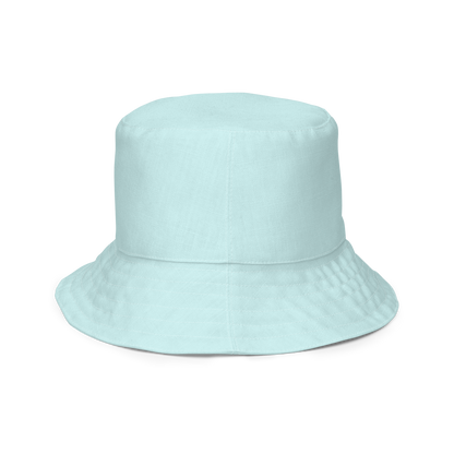 Michigan Upper Peninsula Bucket Hat (w/ Navy UP Outline) | Reversible - Cyan