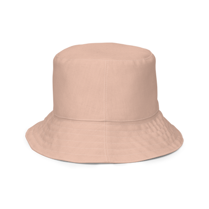 Michigan Upper Peninsula Bucket Hat (w/ Navy UP Outline) | Reversible - Zinnwaldite Pink