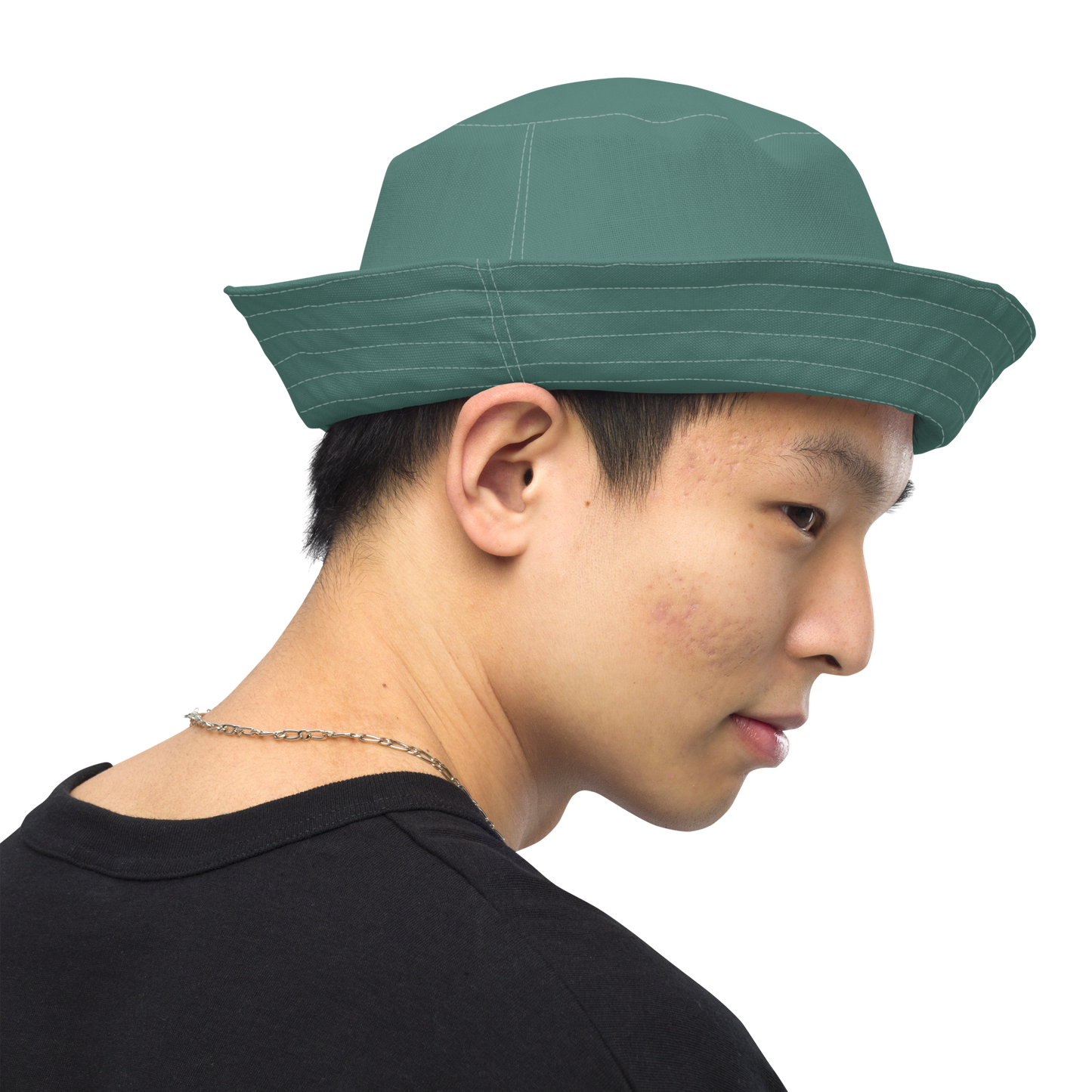 Michigan Upper Peninsula Bucket Hat (w/ UP Outline) | Reversible - Copper Green