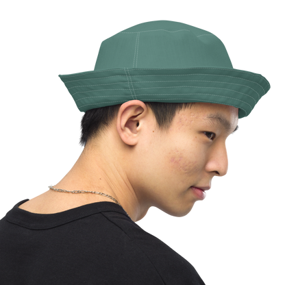 Michigan Upper Peninsula Bucket Hat (w/ UP Outline) | Reversible - Copper Green