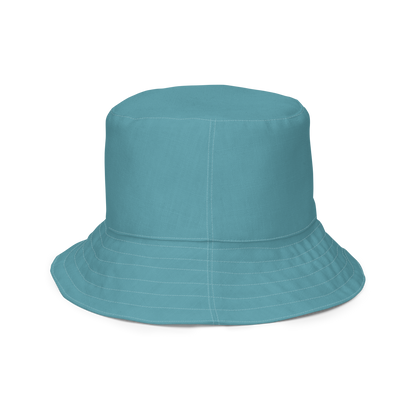 Michigan Upper Peninsula Bucket Hat (w/ UP Outline) | Reversible - Lake Huron Blue