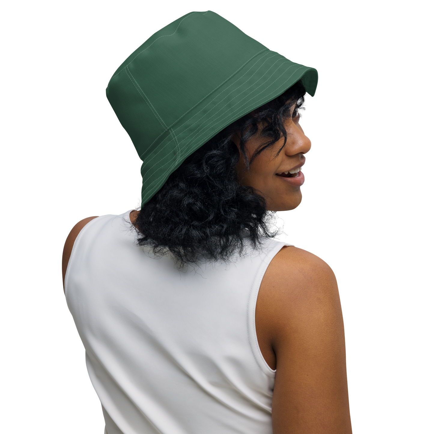 Michigan Upper Peninsula Bucket Hat (w/ UP Outline) | Reversible - Ginger Ale Green