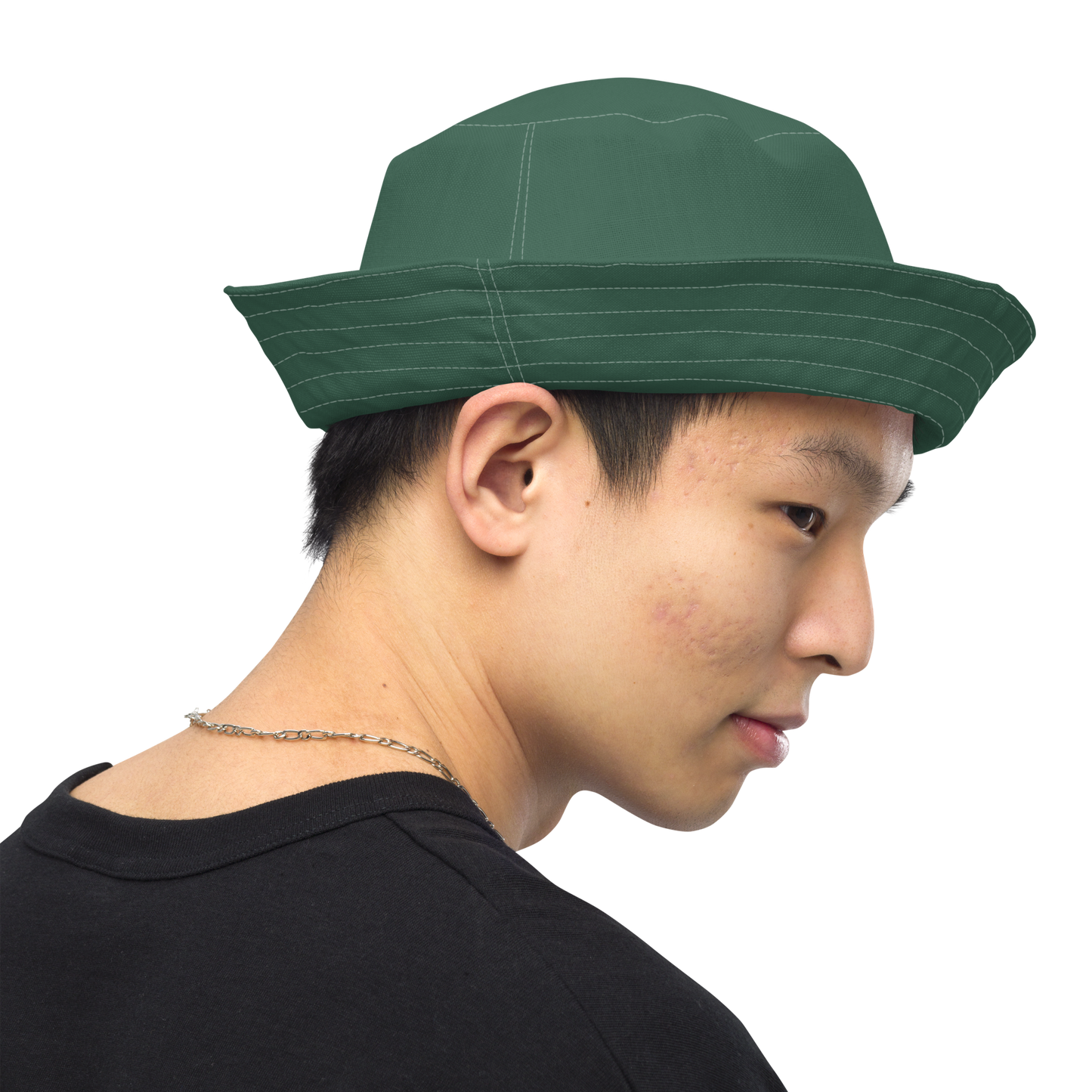 Michigan Upper Peninsula Bucket Hat (w/ UP Outline) | Reversible - Ginger Ale Green