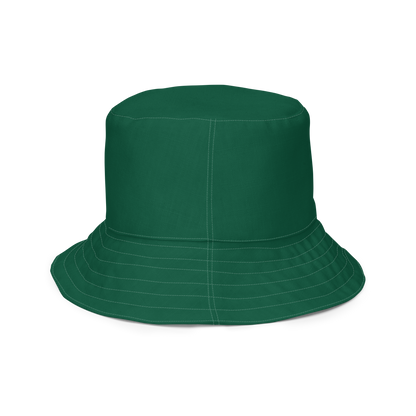 Michigan Upper Peninsula Bucket Hat (w/ Gold UP Outline) | Reversible - Green