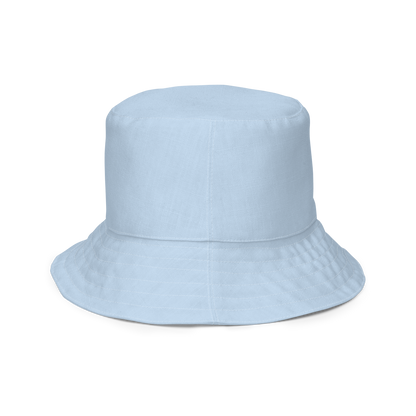 Michigan Upper Peninsula Bucket Hat (w/ Pink UP Outline) | Reversible - Baby Blue