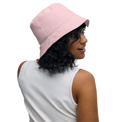 Michigan Upper Peninsula Bucket Hat (w/ Azure UP Outline) | Reversible - Pale Pink