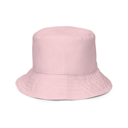 Michigan Upper Peninsula Bucket Hat (w/ Azure UP Outline) | Reversible - Pale Pink