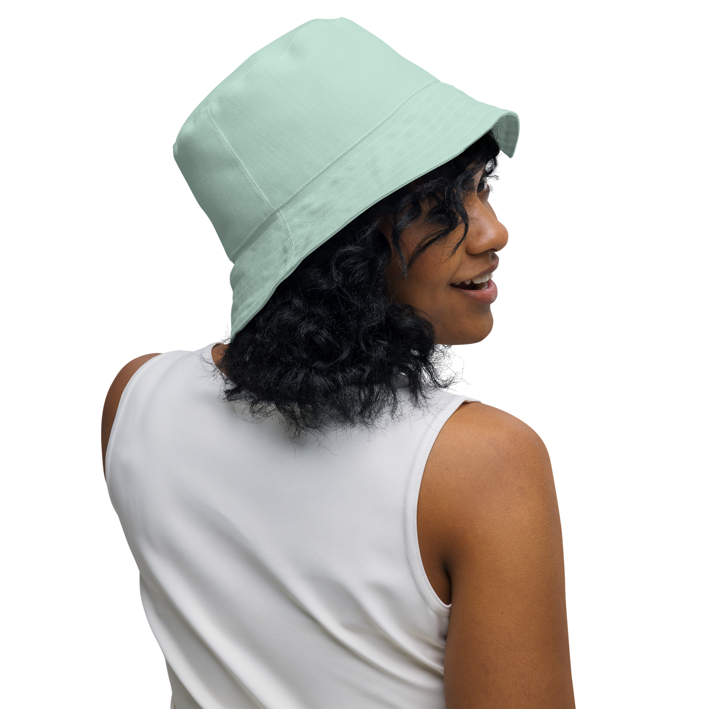 Michigan Upper Peninsula Bucket Hat (w/ UP Finland Flag) | Reversible - Sea Green