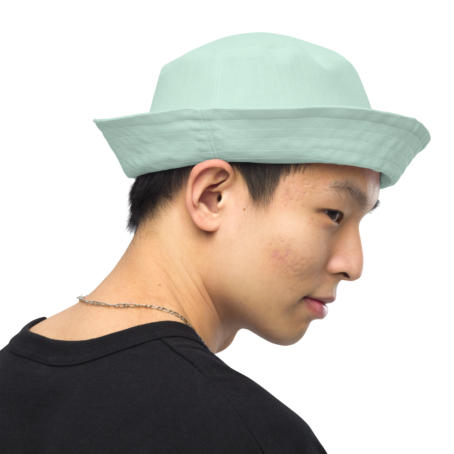 Michigan Upper Peninsula Bucket Hat (w/ Copper Green UP Outline) | Reversible - Sea Green