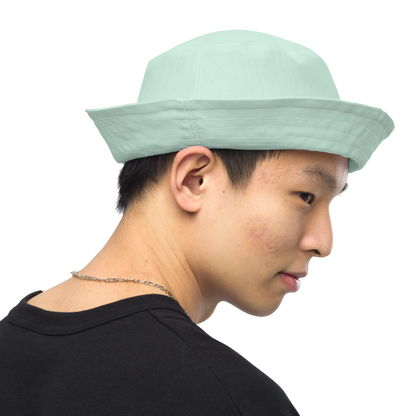 Michigan Upper Peninsula Bucket Hat (w/ Copper Green UP Outline) | Reversible - Sea Green