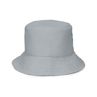 Detroit 'Old English D' Bucket Hat | Reversible - Azure/Silver