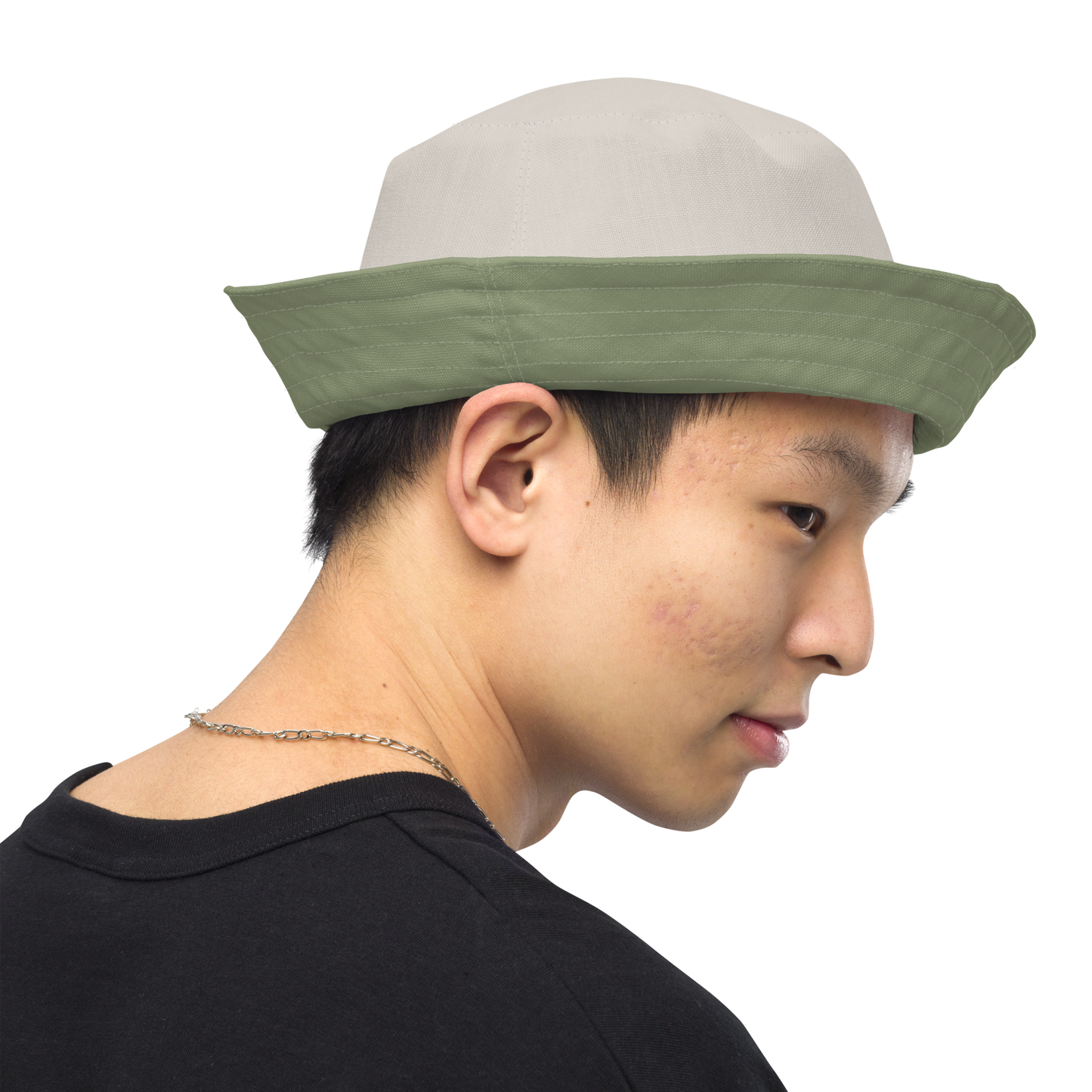 Detroit 'Old English D' Bucket Hat | Reversible - Beachgrass Green/Canvas Color