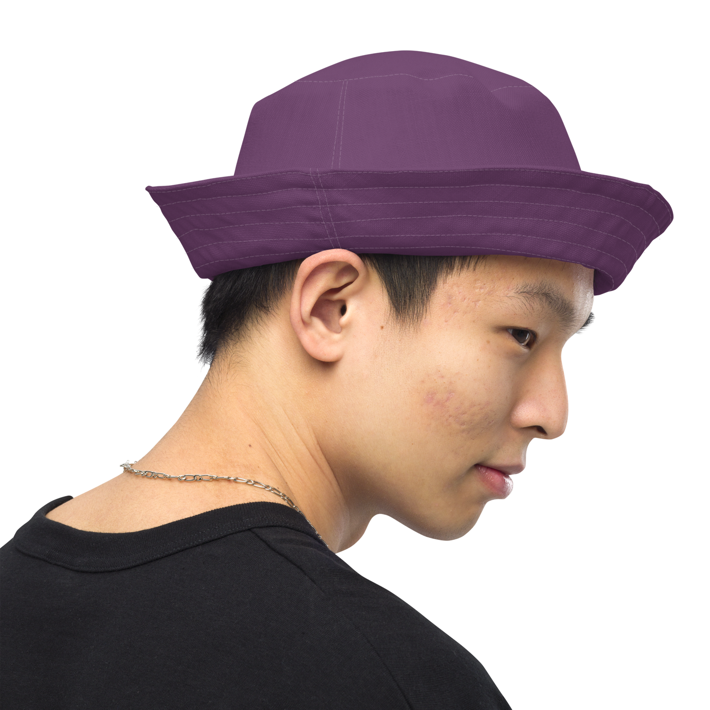 Detroit 'Old English D' Bucket Hat | Reversible - Plum