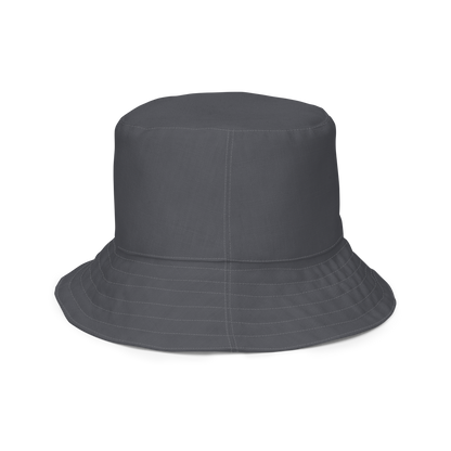 Detroit 'Old English D' Bucket Hat | Reversible - Iron Ore Grey