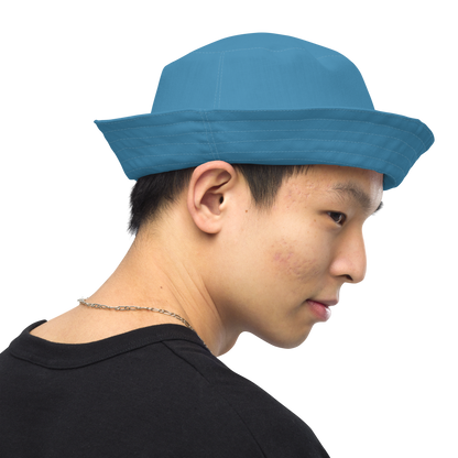 Detroit 'Old English D' Bucket Hat | Reversible - Lake Michigan Blue