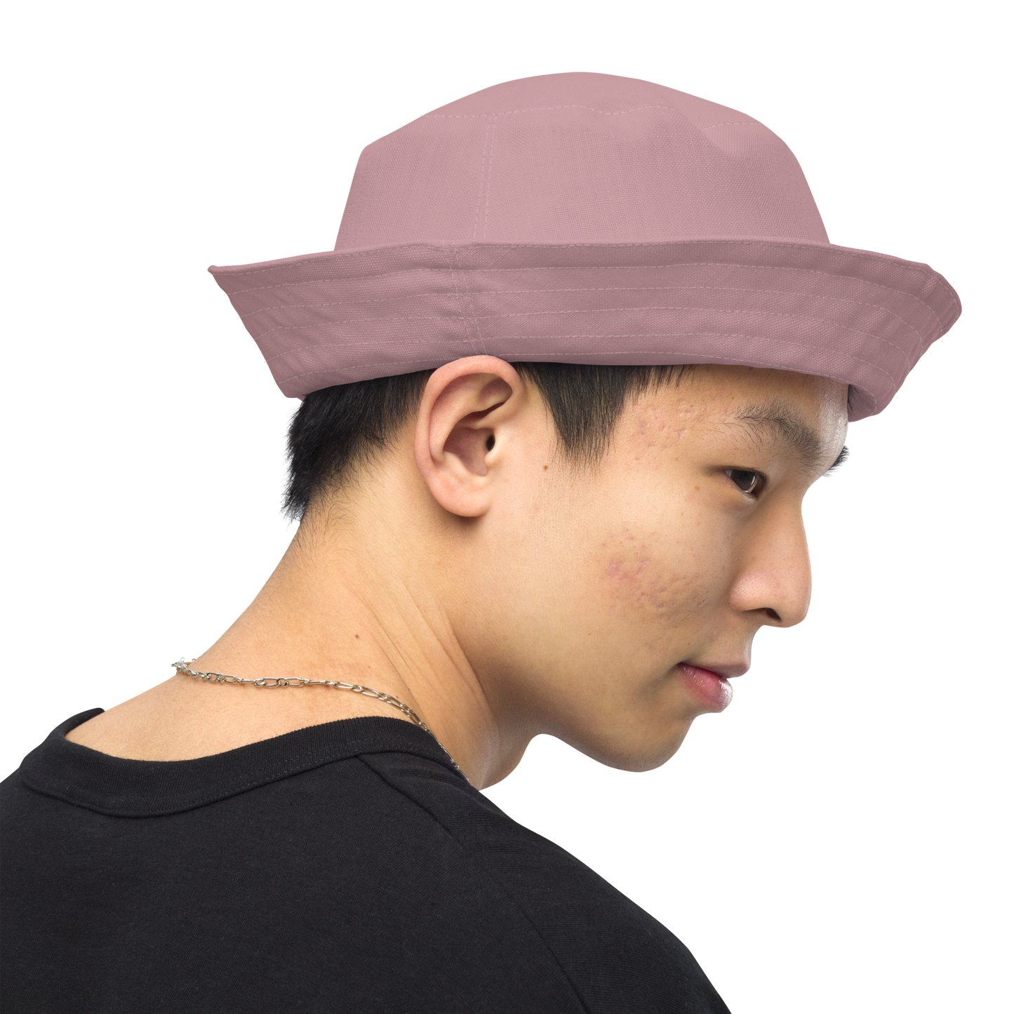 Detroit 'Old English D' Bucket Hat | Reversible - Cherry Blossom Pink