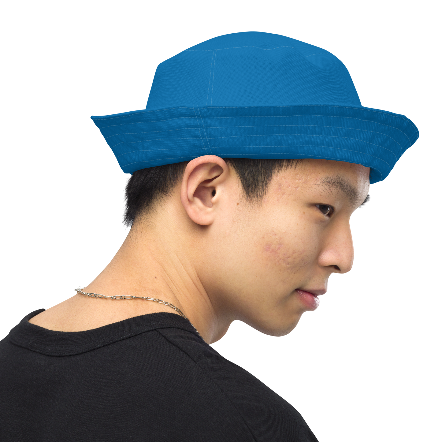 Detroit 'Old English D' Bucket Hat | Reversible - Azure