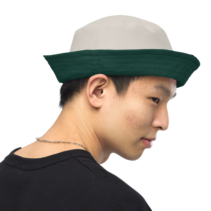 Detroit 'Old English D' Bucket Hat | Reversible - Laconic Green/Canvas Color