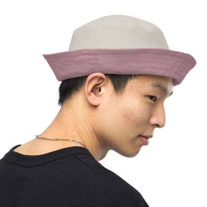 Detroit 'Old English D' Bucket Hat | Reversible - Cherry Blossom Pink/Canvas Color