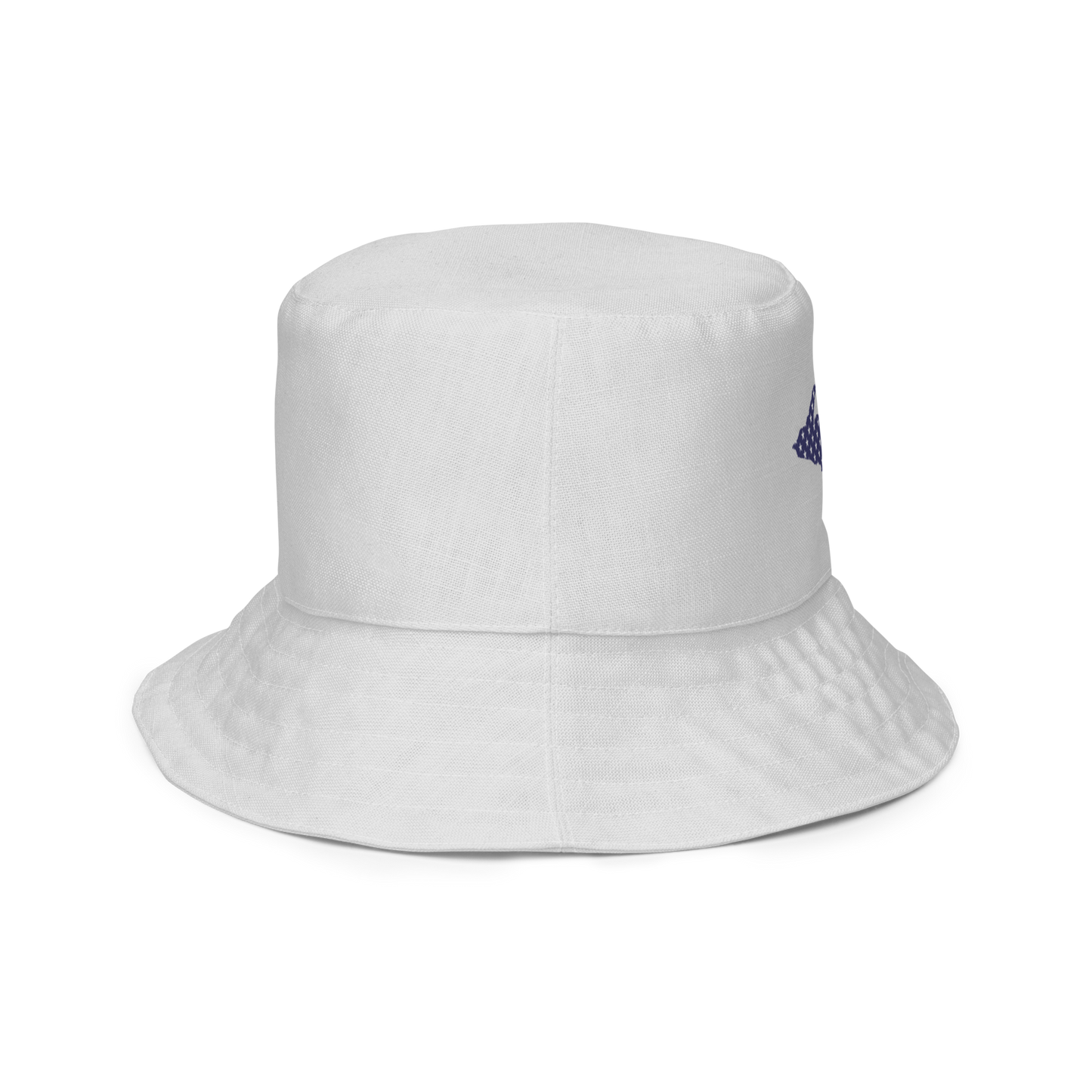 Michigan Upper Peninsula Bucket Hat (Patriot Edition) | Reversible - Birch Bark White