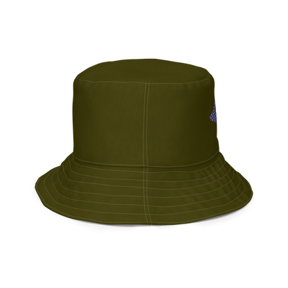 Michigan Upper Peninsula Bucket Hat (Patriot Edition) | Reversible - Military Green