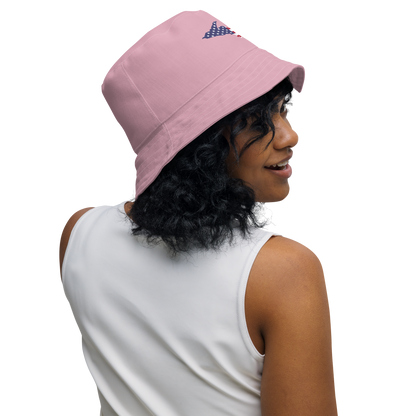 Michigan Upper Peninsula Bucket Hat (Patriot Edition) | Reversible - Pink