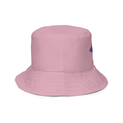 Michigan Upper Peninsula Bucket Hat (Patriot Edition) | Reversible - Pink