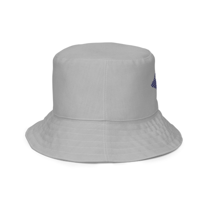 Michigan Upper Peninsula Bucket Hat (Patriot Edition) | Reversible - Silver