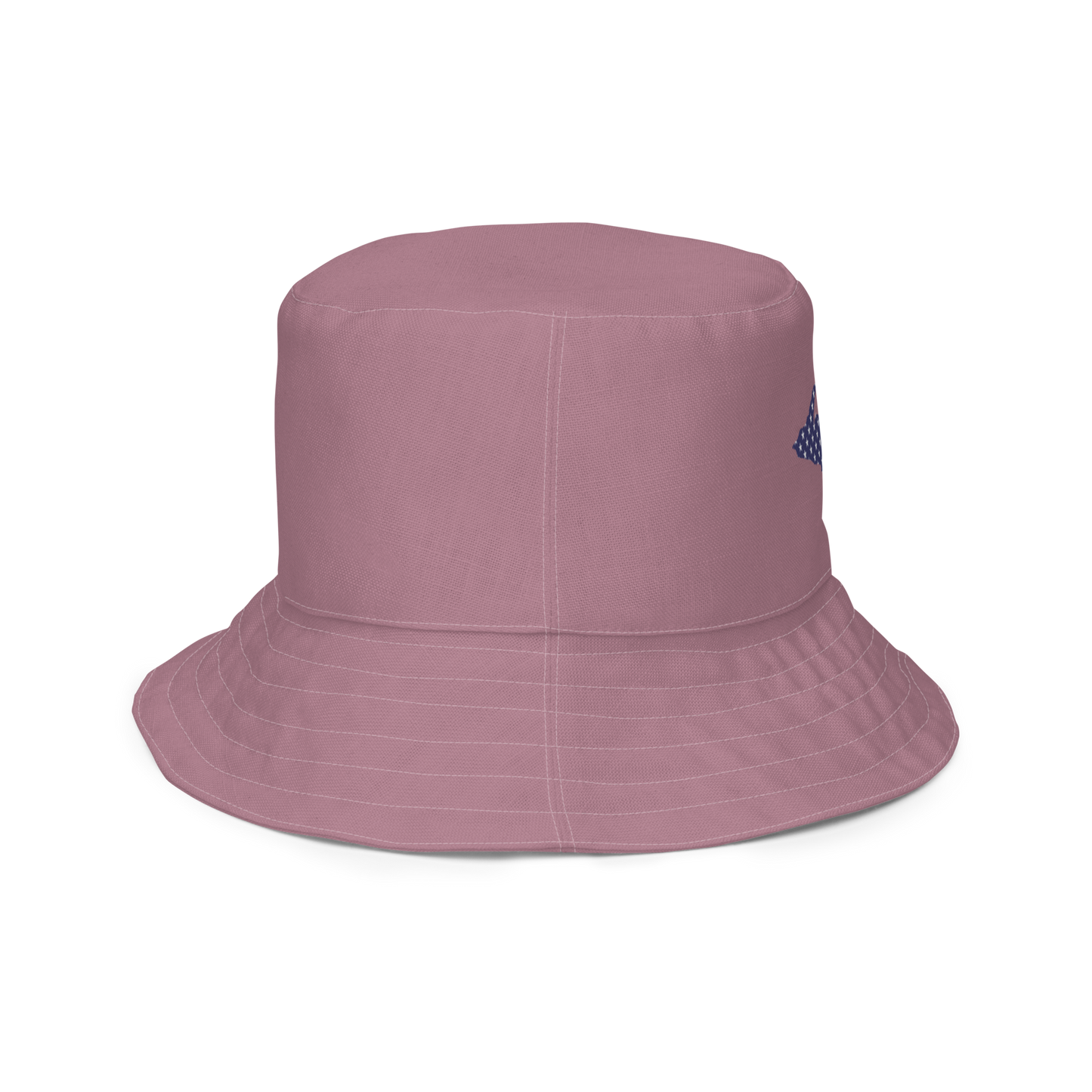 Michigan Upper Peninsula Bucket Hat (Patriot Edition) | Reversible - Cherry Blossom Pink