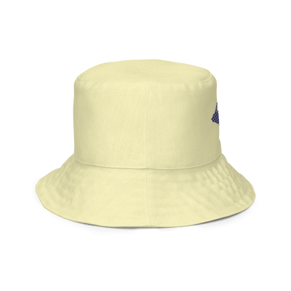 Michigan Upper Peninsula Bucket Hat (Patriot Edition) | Reversible - Canary Yellow