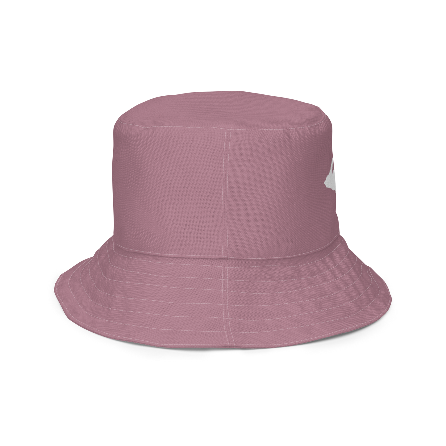 Michigan Upper Peninsula Bucket Hat (w/ UP Outline) | Reversible - Cherry Blossom Pink