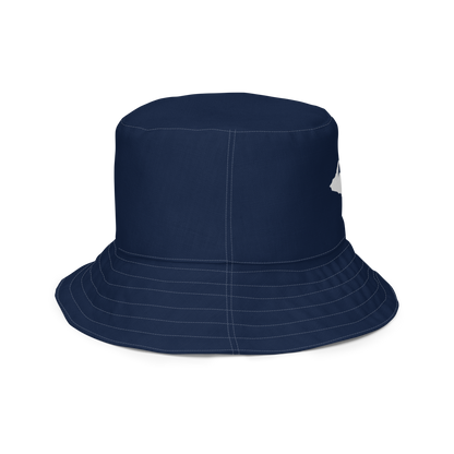 Michigan Upper Peninsula Bucket Hat (w/ UP Outline) | Reversible - Navy