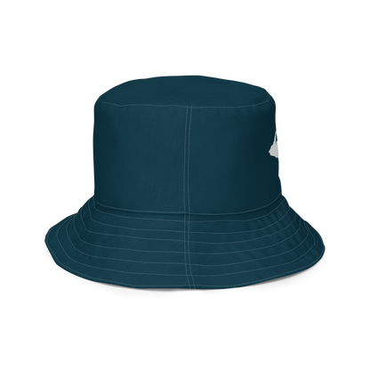 Michigan Upper Peninsula Bucket Hat (w/ UP Outline) | Reversible - Blue Whale