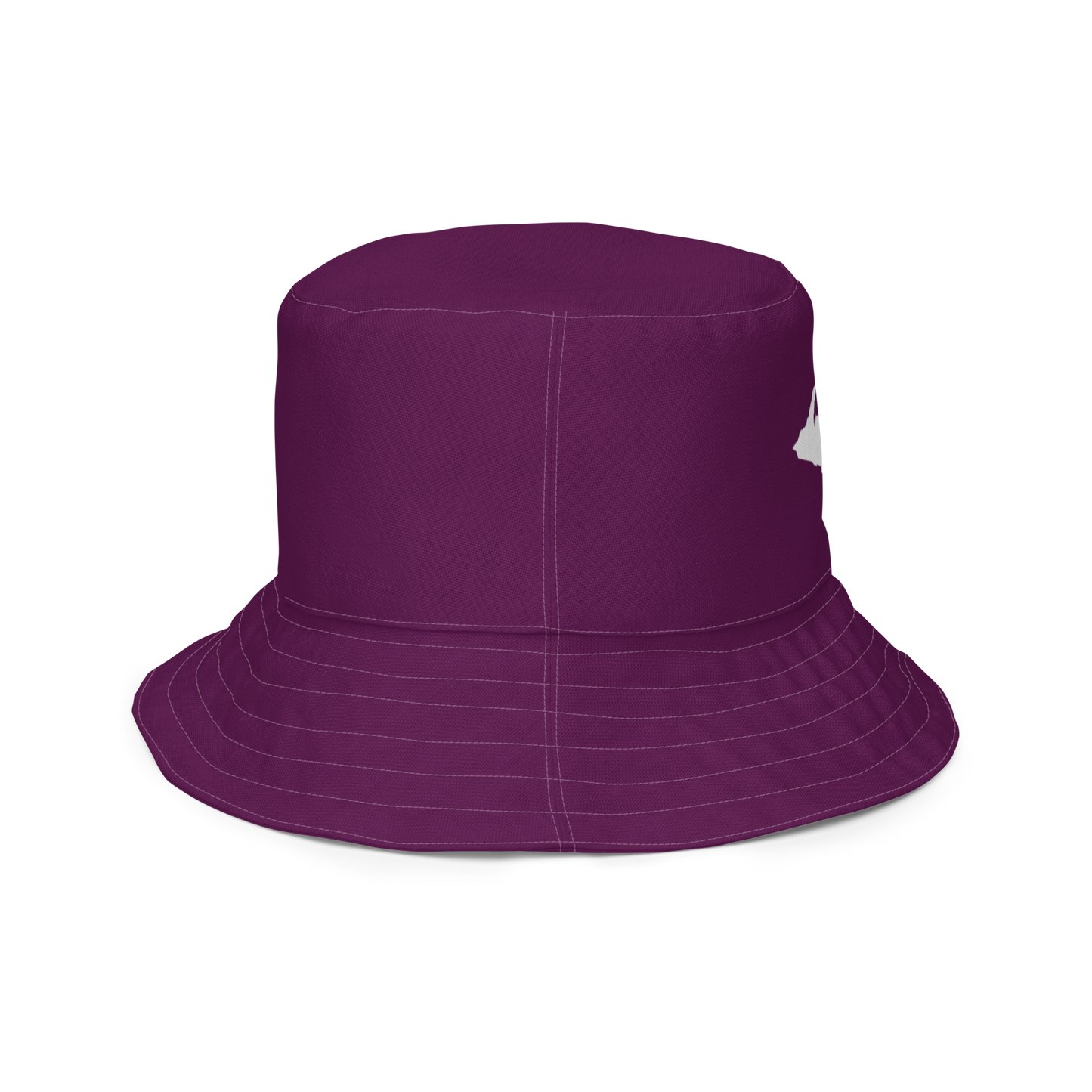 Michigan Upper Peninsula Bucket Hat (w/ UP Outline) | Reversible - Tyrian Purple