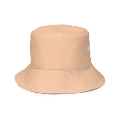 Michigan Upper Peninsula Bucket Hat (w/ UP Outline) | Reversible - Peach Color