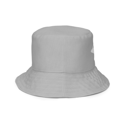 Michigan Upper Peninsula Bucket Hat (w/ UP Outline) | Reversible - Silver