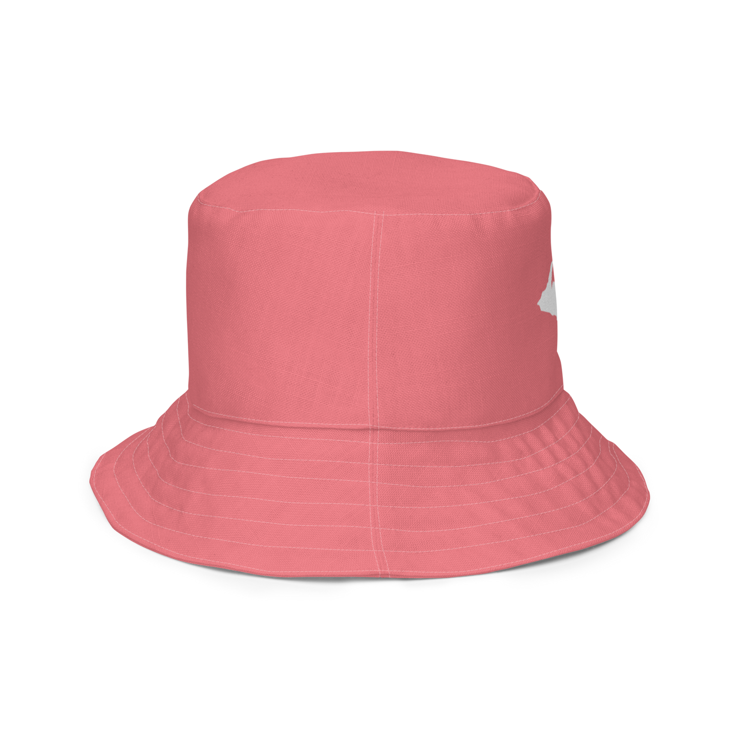 Michigan Upper Peninsula Bucket Hat (w/ UP Outline) | Reversible - Watermelon Pink